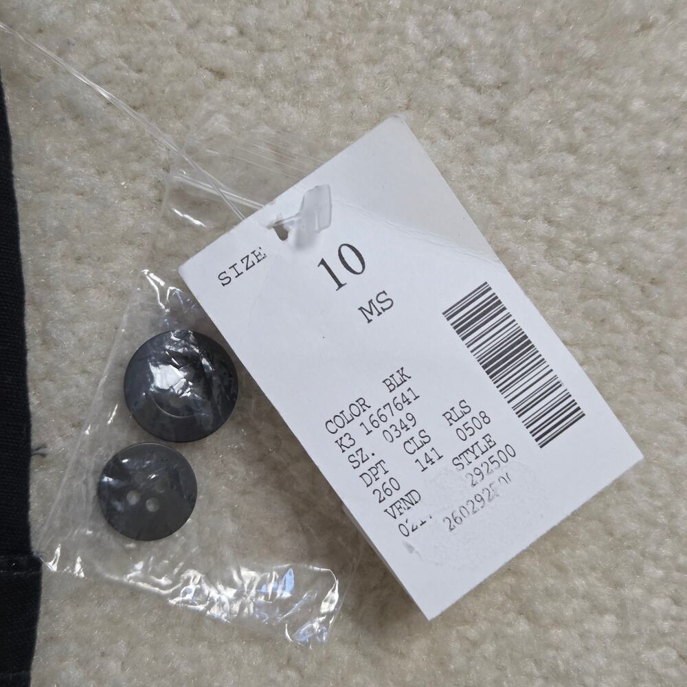 NWT Fashion Bug 90's Size 10 Black Cotton Blend Skort - Picture 12 of 12